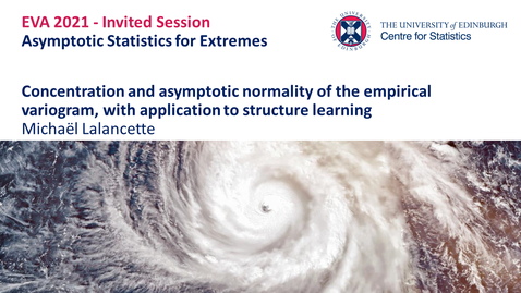 Thumbnail for Asymptotic Statistics for Extremes : Michaël Lalancette