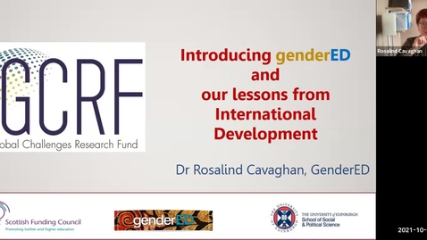 Thumbnail for entry Gender Sensitive Research - Lessons from GCRF and Beyond