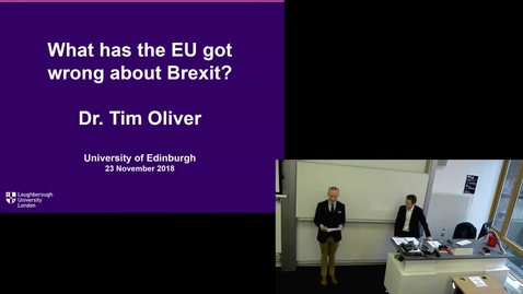 Thumbnail for entry 23 Nov 2018 — Tim Oliver (University of Loughborough)