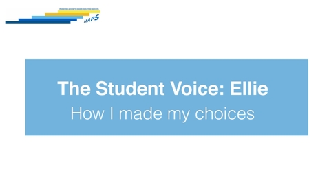 Thumbnail for entry LEAPS - The Student Voice: Ellie