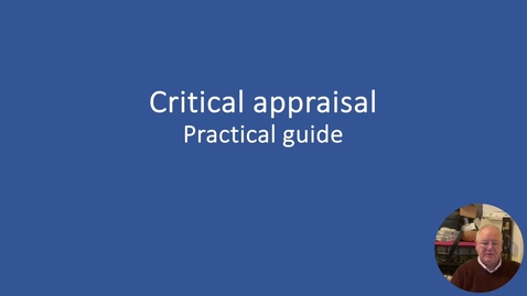 Thumbnail for Critical appraisal