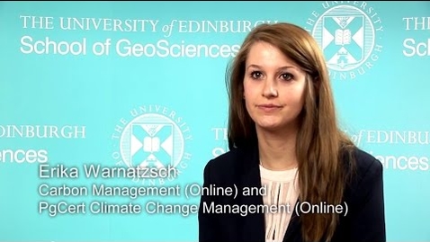 Thumbnail for entry Erika Warnatzsch -  MSc Carbon Management (online)