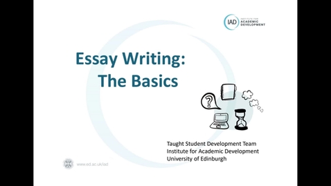 Thumbnail for Essay Writing: The Basics