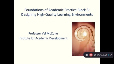 Thumbnail for Introduction to Designing High Quality Learning Environments