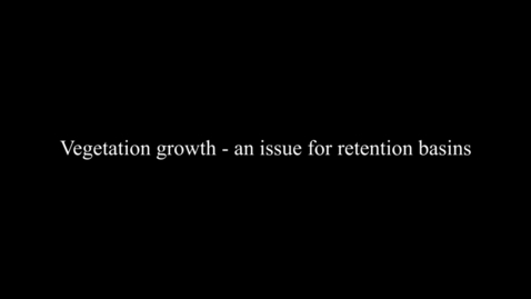 Thumbnail for Vegetation growth - an issue for retention basins