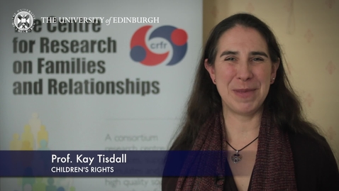 Thumbnail for entry Kay Tisdale - Children's Rights - Research In A Nutshell - School of Social and Political Science-19/05/2015