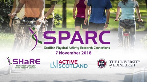 Thumbnail for SPARC Conference 2018 | Sophie Westrop - Gender differences in physical activity and sedentary behaviour in adults with intellectual disabilities
