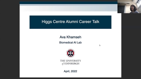 Thumbnail for entry Higgs Alumni Career Talk with Ava Khamseh