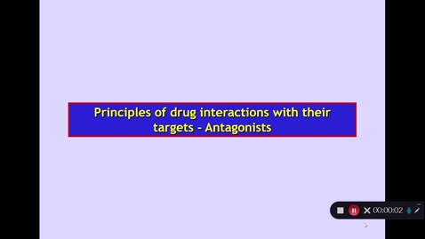 Thumbnail for entry BMS2: How Drugs Act. Part 3 Dr Phil Larkman