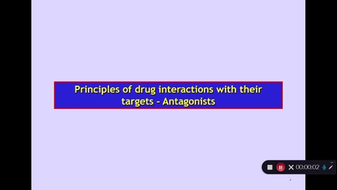 Thumbnail for BMS2: How Drugs Act. Part 3 Dr Phil Larkman