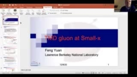 Thumbnail for entry REF2020: Feng Yuan- Small-x TMDs an overview