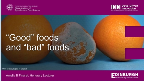 Thumbnail for Good foods and bad foods