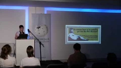 Thumbnail for Wikipedia Academy - The Visual Experience: Gender and Ways of Seeing Wikimedia. Keynote Sarah Stierch