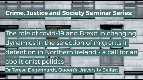 Thumbnail for CJS Seminar: Teresa Degenhardt
