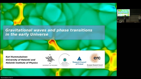 Thumbnail for Higgs Centre Colloquium: Gravitational waves and phase transitions in the early Universe - Kari Rummukainen