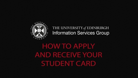 Thumbnail for entry (UG and PG) How-to apply and receive your student card