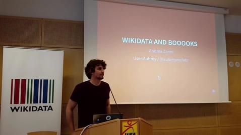 Thumbnail for entry Wikidata and Books - Andrea Zanni at WikiCite 2017