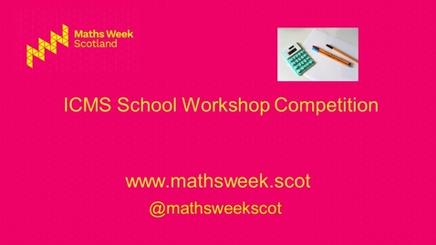 Thumbnail for Maths Week Scotland 2021