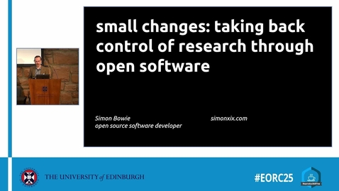 Thumbnail for Using closed software for open research makes no sense | Simon Bowie
