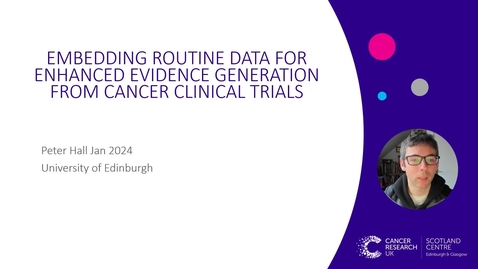 Thumbnail for entry Embedding routine data for enhanced evidence generation from cancer clinical trials