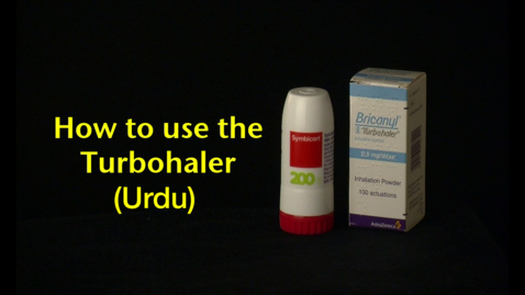 Thumbnail for How to use the Turbohaler (Urdu)