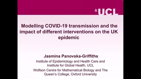Thumbnail for UK-APASI in Mathematical Sciences: Jasmina Panovska-Griffiths (Lecture 2)