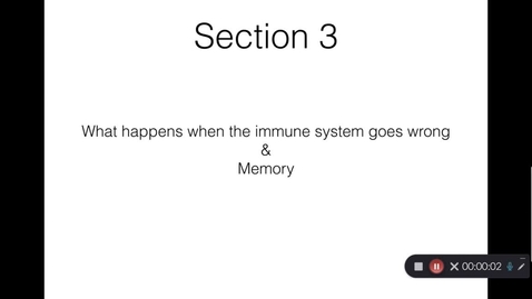Thumbnail for The Immune system: introduction &amp; overview, part 5