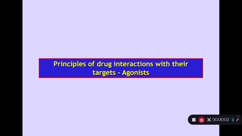 Thumbnail for BMS2: How Drugs Act. Part 2 Dr Phil Larkman