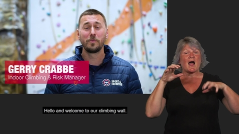 Thumbnail for The University of Edinburgh's climbing safety video with British Sign Language (BSL)
