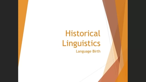 Thumbnail for entry Language Birth I 