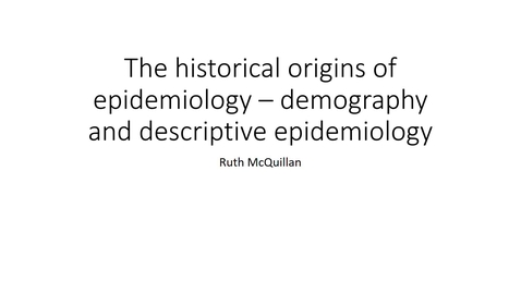 Thumbnail for Epi course 1.1 - History - Descriptive
