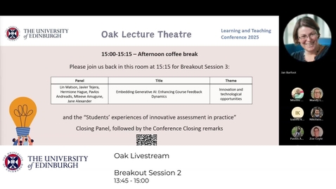 Thumbnail for Learning and Teaching Conference 2025 Oak Breakout Session 2