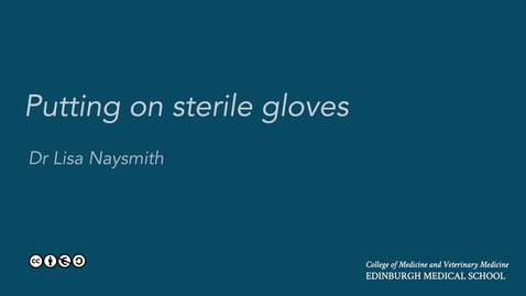 Thumbnail for Putting on sterile gloves (remake 2016)