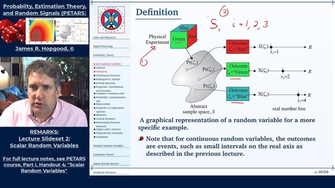 Thumbnail for entry Topic 18:  Introduction to Random Variables and Cummulative Distribution Functions (PETARS, Chapter 4)