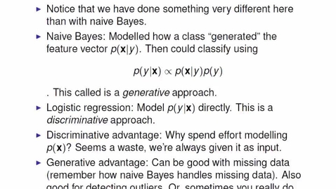 Thumbnail for entry Generative vs Discriminative