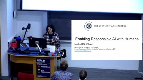 Thumbnail for Dr Nadin KOKCIYAN, Enabling Responsible AI with Humans