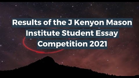 Thumbnail for Mason Institute Student Essay Competition 2021 - Winners