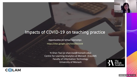 Thumbnail for entry Impacts of COVID-19 on teaching practice: Opportunities for virtual internships