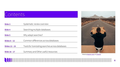 Thumbnail for Library Bitesize: Translating literature search strategies across multiple databases