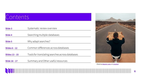 Thumbnail for entry Library Bitesize: Translating literature search strategies across multiple databases