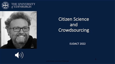 Thumbnail for entry Citizen science and crowdsourcing  introduction talk 2022