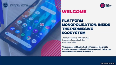 Thumbnail for entry Platform Monopolisation: Inside the Permissive Mobile Ecosystem