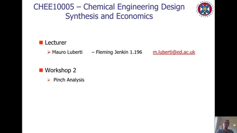 Thumbnail for entry Workshop 2 - Pinch Analysis