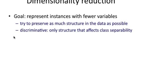 Thumbnail for entry Feature selection and feature extraction