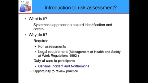 Thumbnail for entry Risk assessment Intro