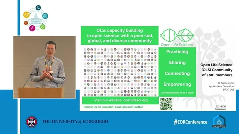 Thumbnail for OLS capacity building in open science with a peer led global and diverse community - Sam Haynes