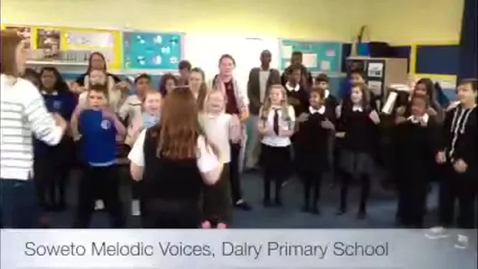 Thumbnail for entry Soweto Melodic Voices Visit Dalry Primary School