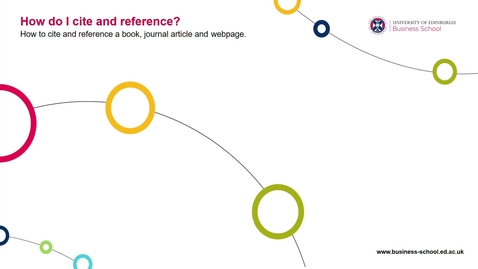Thumbnail for How do I cite and reference?