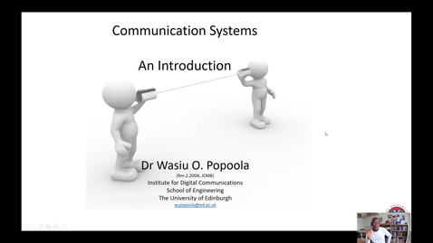 Thumbnail for entry Lecture 1_Communication Systems_Introduction