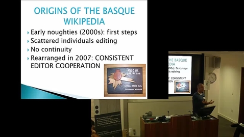 Thumbnail for Developing the Basque Wikipedia: From corpus expansion to outreach - Iñaki Lopez de Luzuriaga